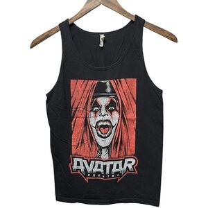 vintage 00s avatar band tour concert graphic sleeveless heavy metal muscle shirt